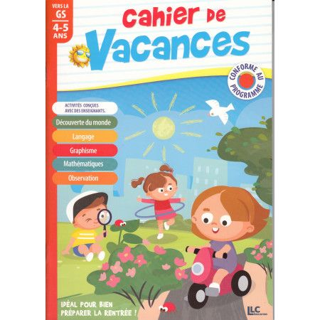 Cahier de vacances 4-5 ans vers la GS