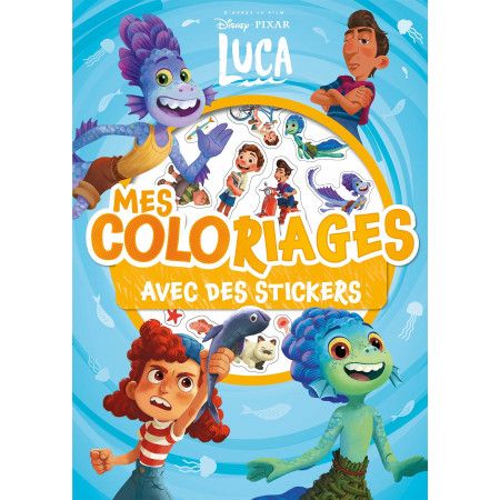 LUCA - Mes Coloriages avec Stickers - 9782012048645