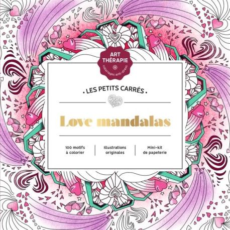 Les Petits carrés d'Art-thérapie  Love Mandalas