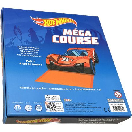 Boîte de jeux Hot Wheels  Méga course - 9782754224840