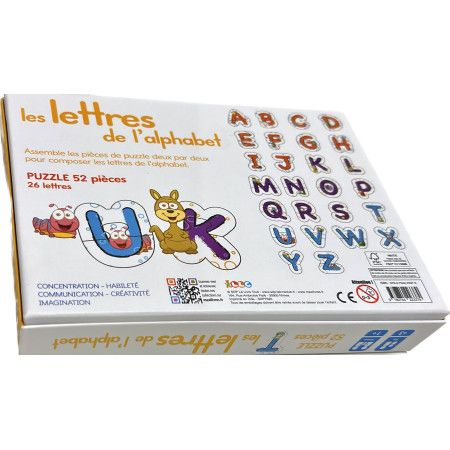 Boîte de jeux  Les lettres de l'alphabet   + 3 ans - 9782754223379