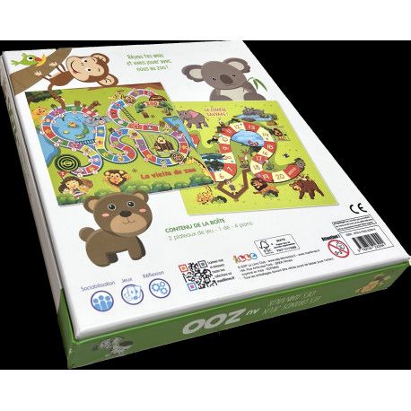 Boîte de jeux Le grand jeu des animaux du Zoo  3-5 ans - 9782754223294
