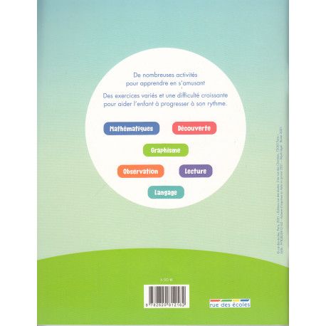 Mon cahier d'activités 3-6 ans - 9782820812162