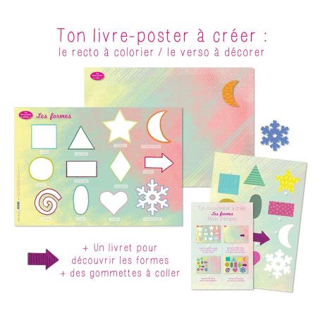 Ton livre poster à créer Les formes