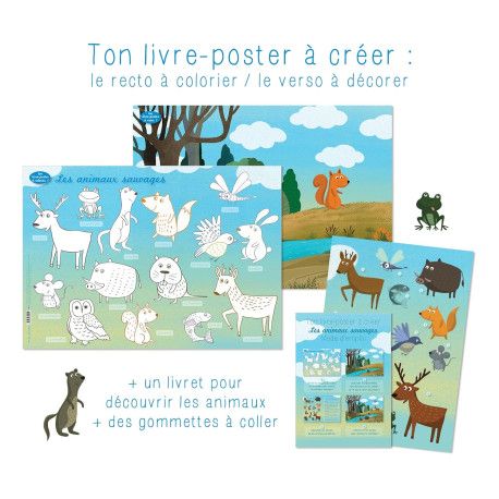 Ton livre poster à créer - Les animaux sauvages