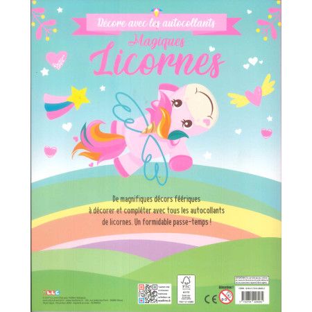 Magiques Licornes - Décore  avec les autocollants - 9782754228282