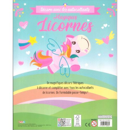 Magiques Licornes - Décore  avec les autocollants - 9782754228282