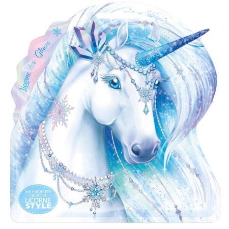 Ma pochette créative Licorne des glaces - Avec 1 bâtonnet licorne - 9782809672244