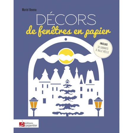 Décors de fenêtre en papier - Inclus 30 gabarits à taille réelle