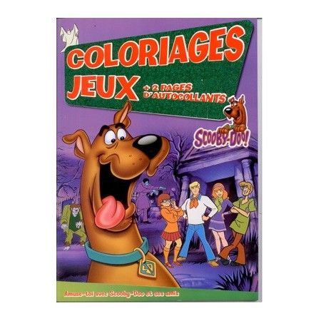 Coloriages jeux Scooby-Doo + 2 pages autocollants