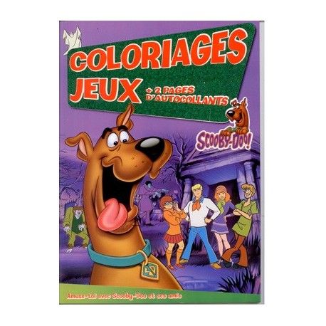 Coloriages jeux Scooby-Doo + 2 pages autocollants