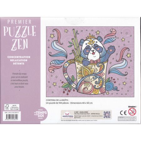 Mon premier puzzle Zen - COUCOU PANDA - 9782754228459