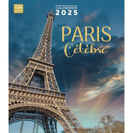 Calendrier 2025  Paris Célèbre