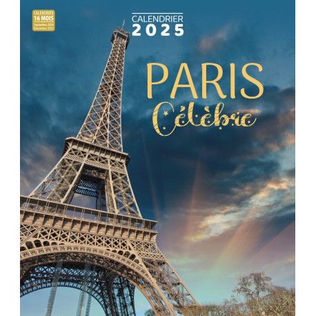 Calendrier 2025  Paris Célèbre