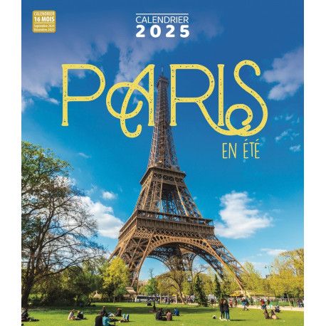 Calendrier 2025  Paris en été