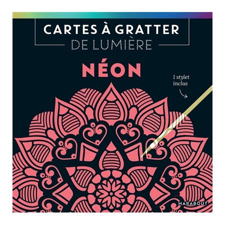 Cartes à gratter de lumière : néon