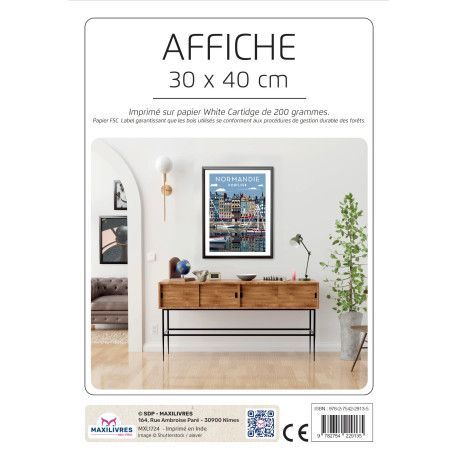 Poster - Normandie Honfleur - 9782754229135