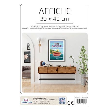 Poster - Pays Basque - 9782754229272