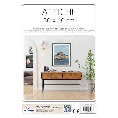 Poster - Le mont St Michel - 9782754229166