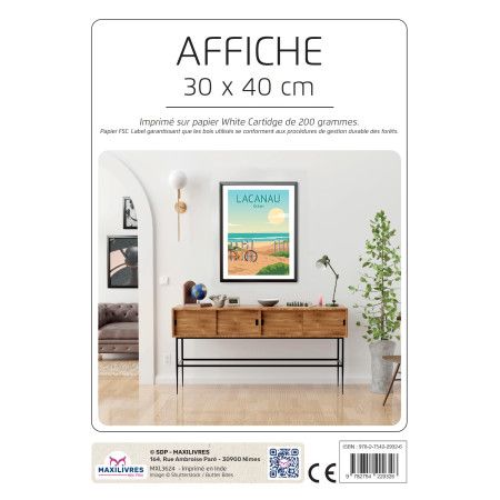 Poster - Lacanau Océan - 9782754229326