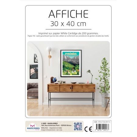 Poster - Pyrénées - 9782754229173