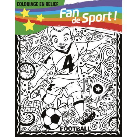 Feutrines Tableau relief 3D - FAN DE SPORT - Football