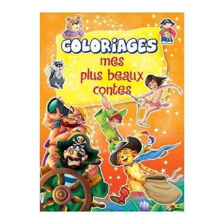 Mes plus beaux contes (orange). Coloriages