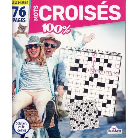 JEUX D'ESPRIT - 100% Mots croisés (rose)