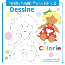 Premières activités avec les pointillés - Dessine et colorie