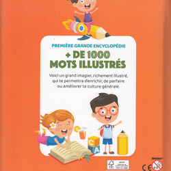 + de 1000 mots illustrés - Première grande encyclopédie - 9782754224987