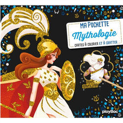 Ma pochette mythologie : cartes à colorier et à gratter - 9782809669534