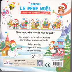 Coucou le père Noël - Histoire animée avec les puzzles - 9782754229982