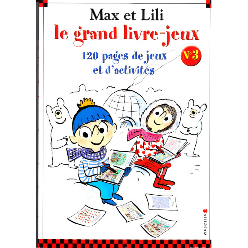 Pochette Max et Lili - Grand livre jeux n°3 + la montagne + porte clé