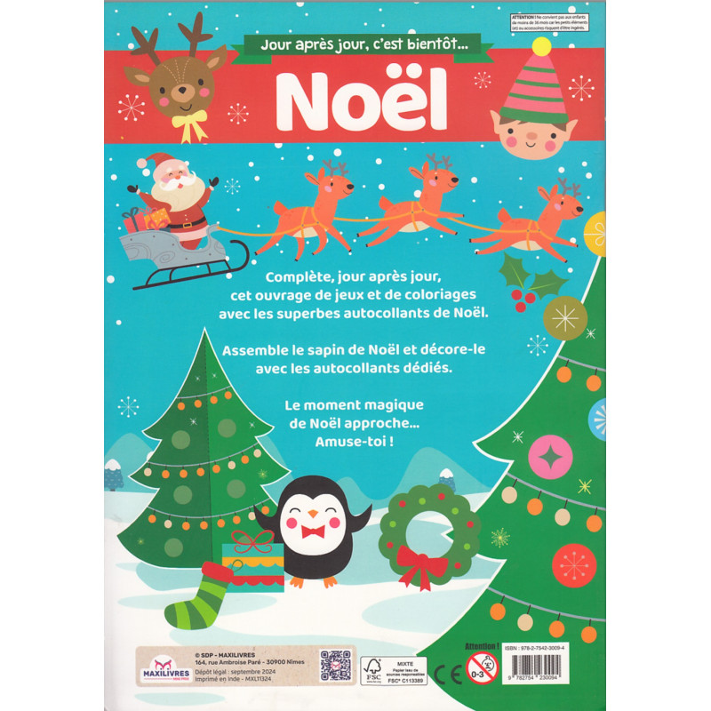 Jour après jour, c'est bientôt NOEL - 9782754230094
