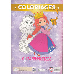 Coloriage jolies princesses - 9782754230711