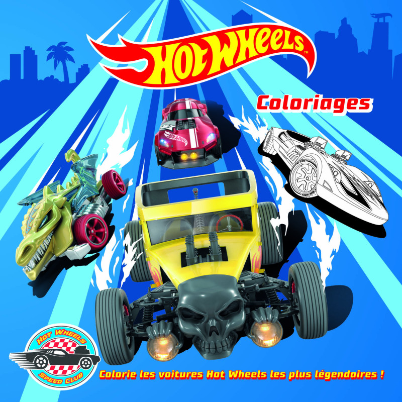 Coloriage carré - HOT WHEELS