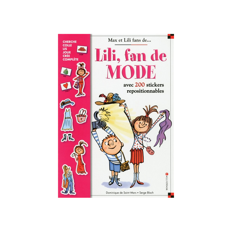 Lili, fan de mode : avec 200 stickers repositionnables