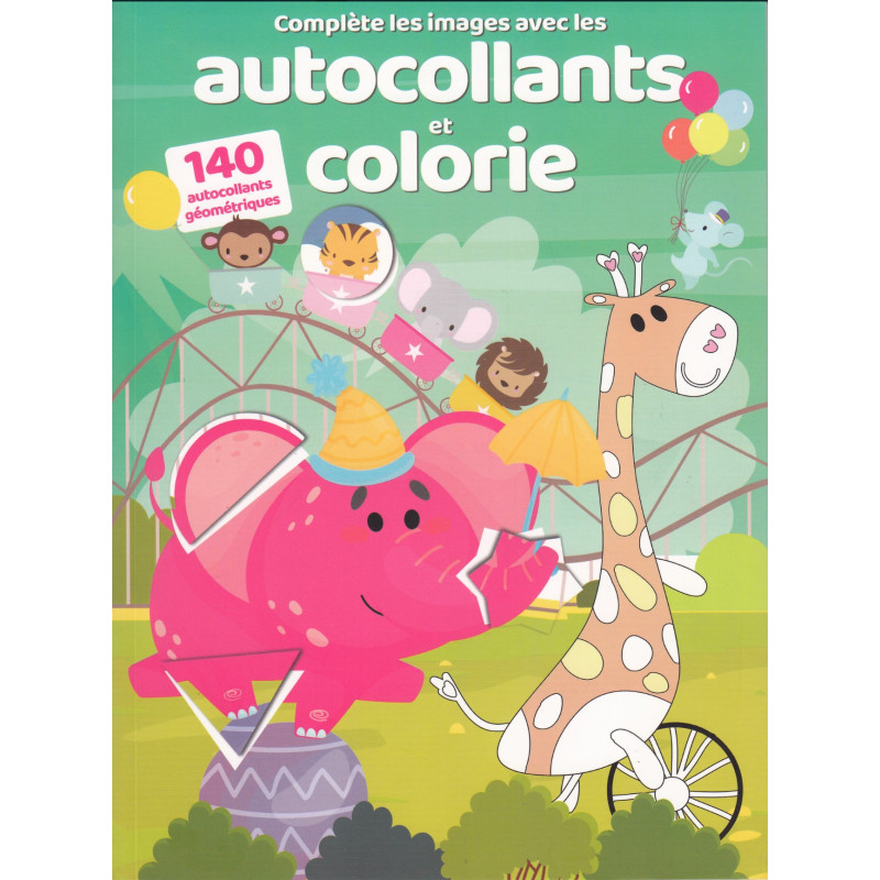 Complète les image avec les autocollants et colorie