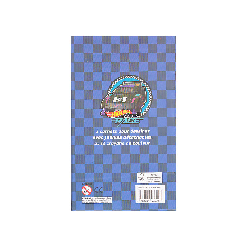 Set de coloriage Hot Wheels - 9782754230391