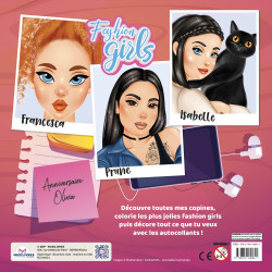 Fashion girls - Coloriages des copines (Carré) - 9782754230841