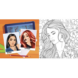 Fashion girls - Coloriages des copines (Carré) - 9782754230841
