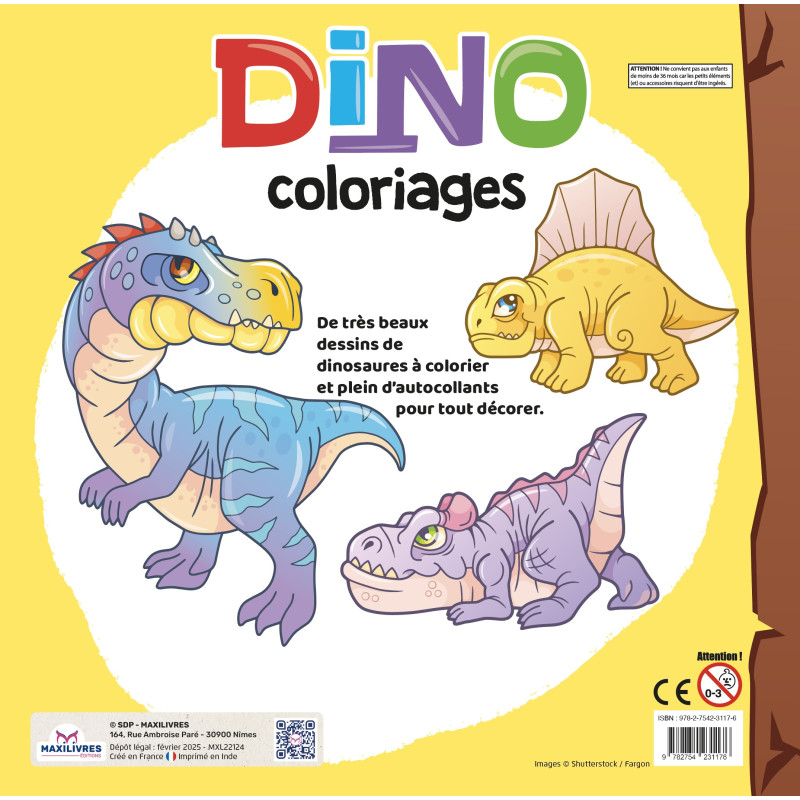 Dino Coloriages - 9782754231176