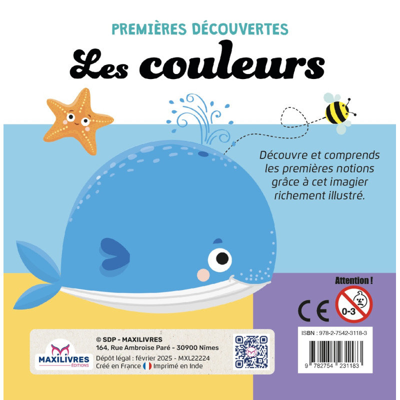 Premières Découvertes : Les Couleurs - 9782754231183