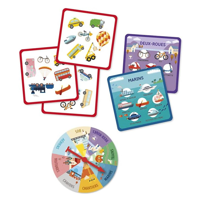 Janod - Speedo Memo Véhicules - Jeu de Société Enfant - 3700217324629