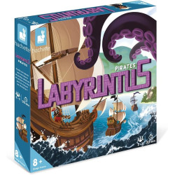 Janod - Labyrintus Pirates - Jeu de Société Enfant - 3700217324636