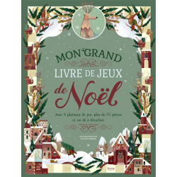 Mon grand livre de jeux de Noël : avec 8 plateaux de jeu, plus de 70 pièces et un dé à détacher - 9782383223368