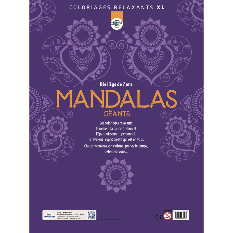 COLOR XL - MANDALA - 9782754232166