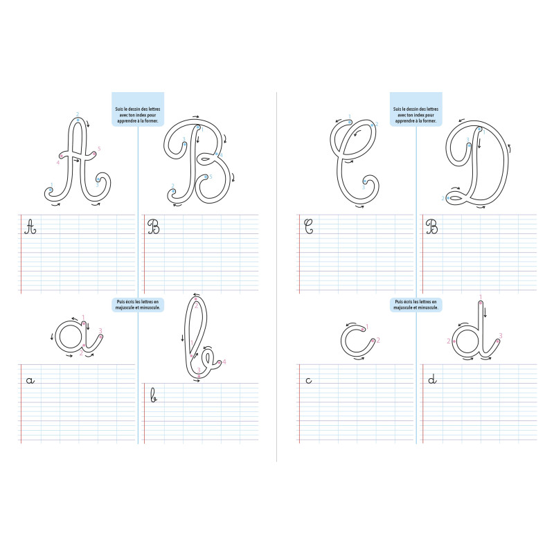 Montessori - mon album XL - Apprendre à tracer les lettres - 9782754232159