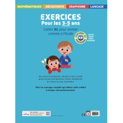 Cahier XL - Exercices pour les 3-5 ans - 9782754232111