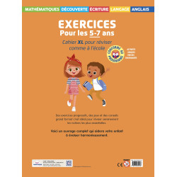 Cahier XL - Exercices pour les 5-7 ans - 9782754232128